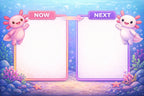 Axolotl Now And Next Board | Laminated A4 | SENsitive Hearts Ltd