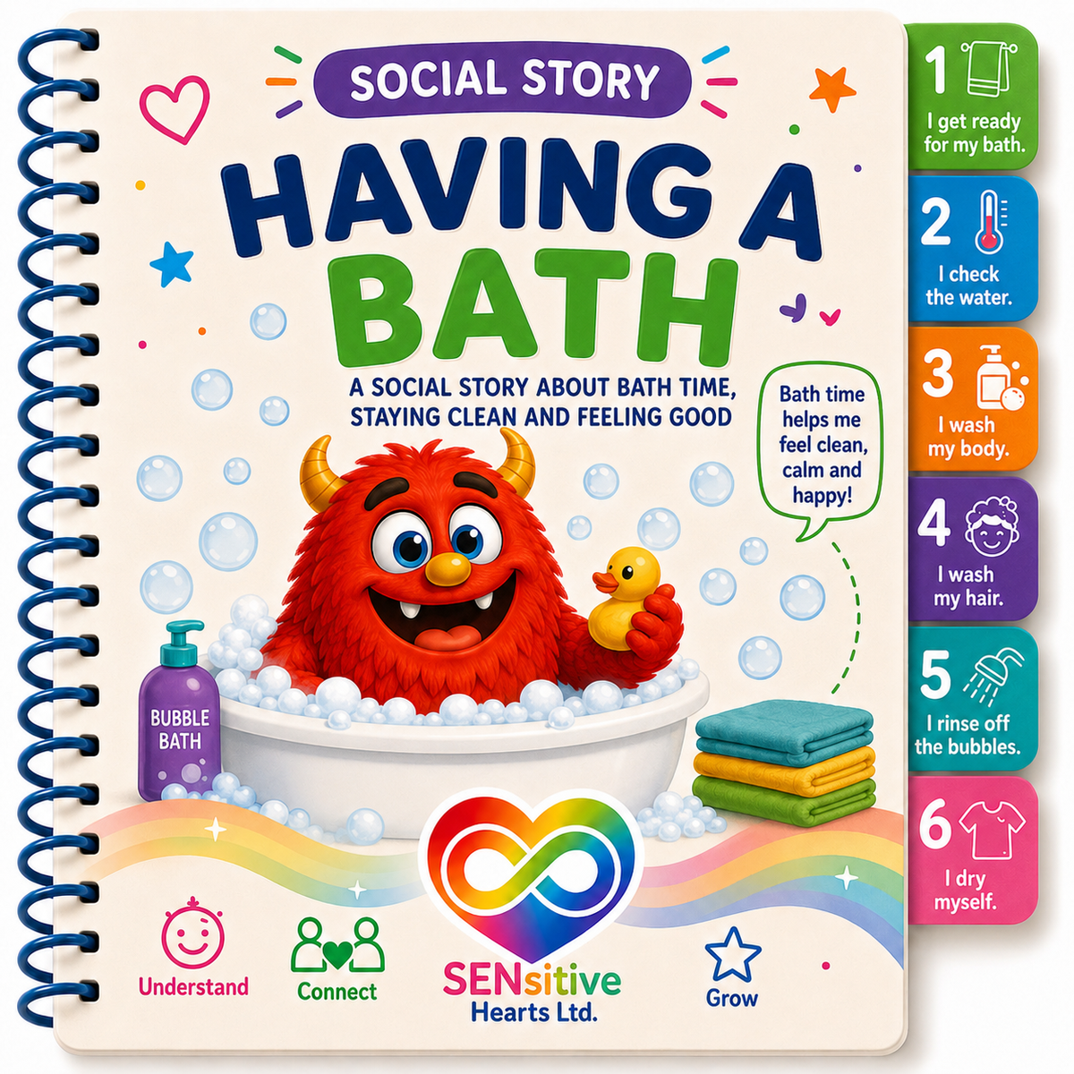 Having a Bath Social Story | Digital Download | SENsitive Hearts Ltd