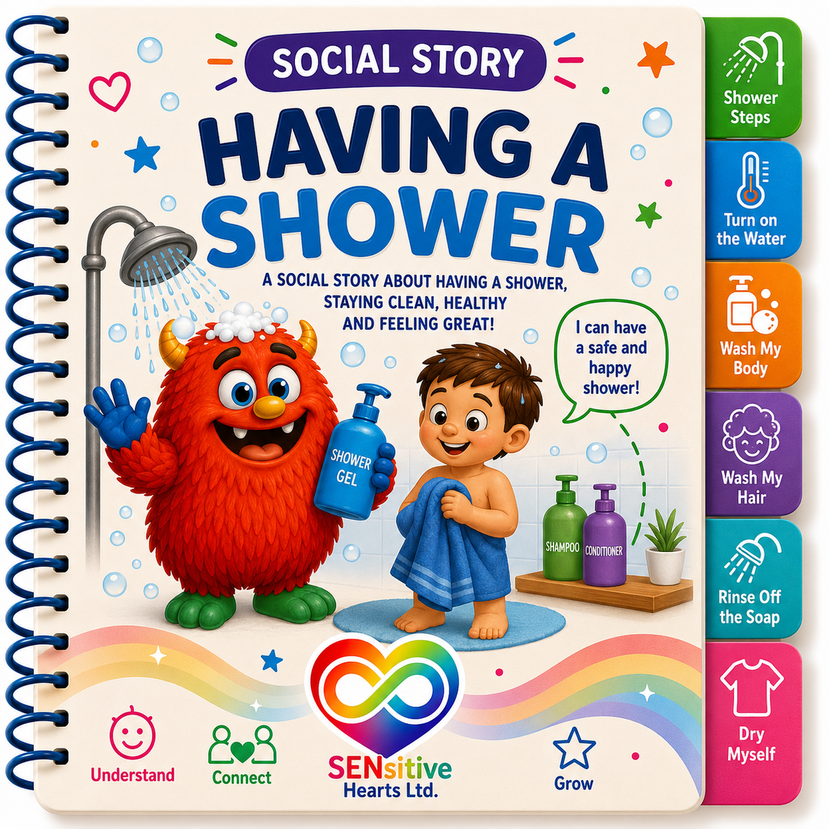 Having A Shower Social Story | Digital Download | SENSitive Hearts Ltd