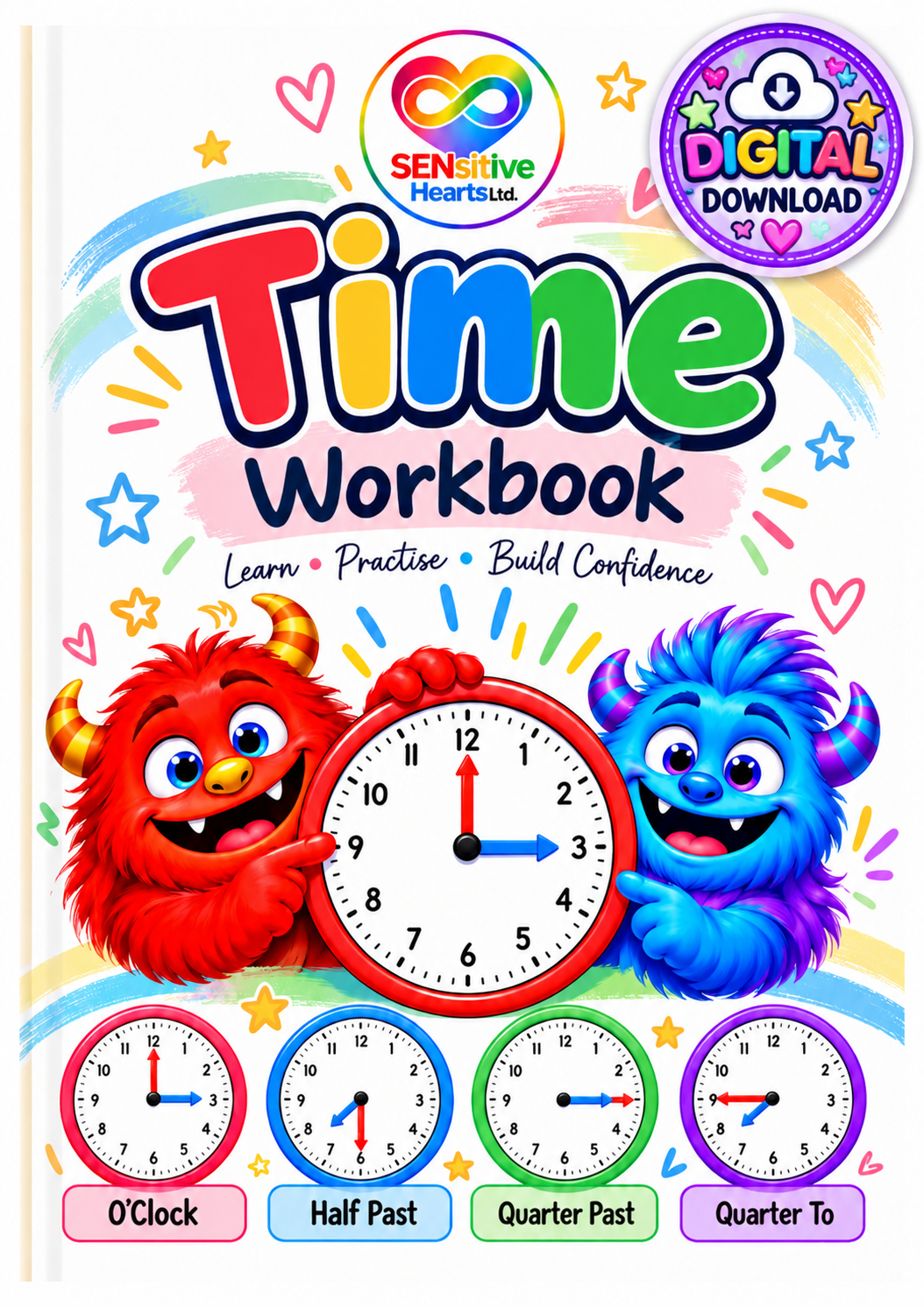 Time Workbook | Digital Download | SENsitive Hearts Ltd