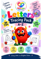 Roary & Rosie A - Z Tracing Pack | Digital Download | SENsitive Hearts Ltd
