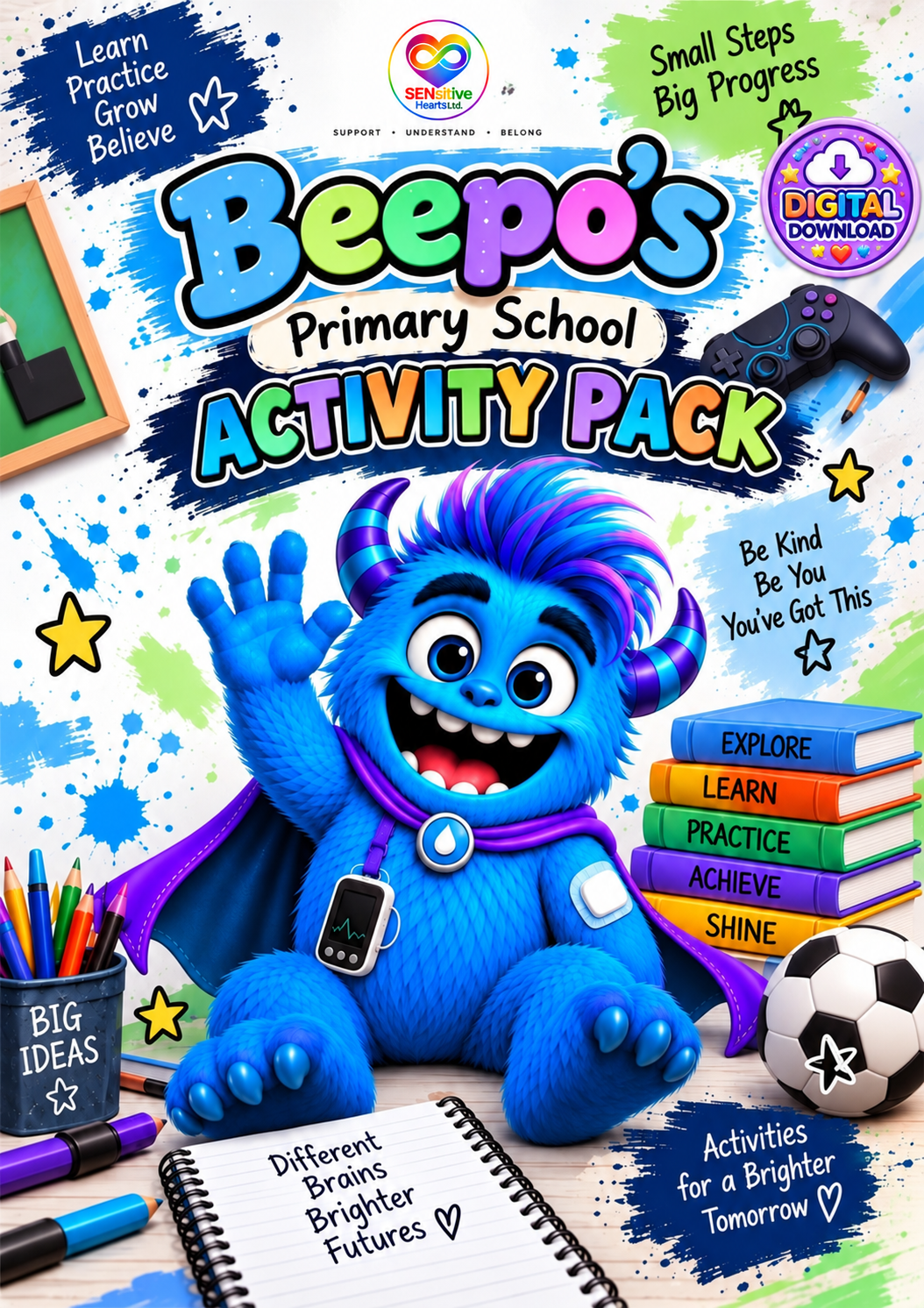 Beepo Primary School Activity Pack | Digital Download | SENsitive Hearts Ltd