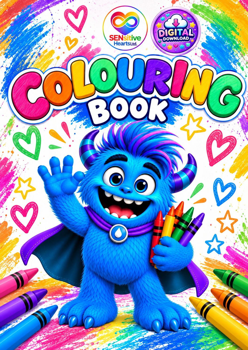 Beepo Colouring Book | Digital Download | SENsitive Hearts Ltd