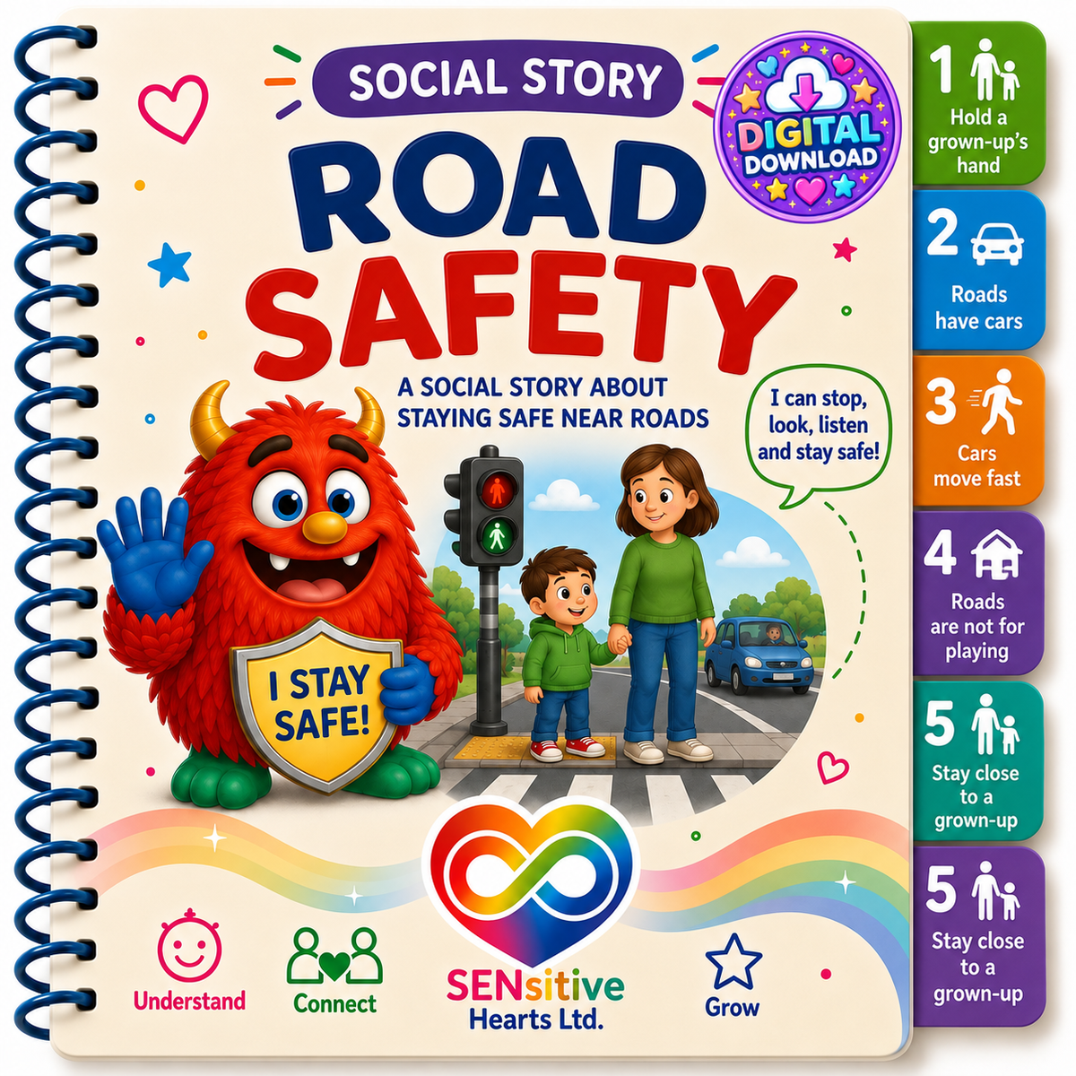 Road Safety Social Story | Digital Download | SENsitive Hearts Ltd