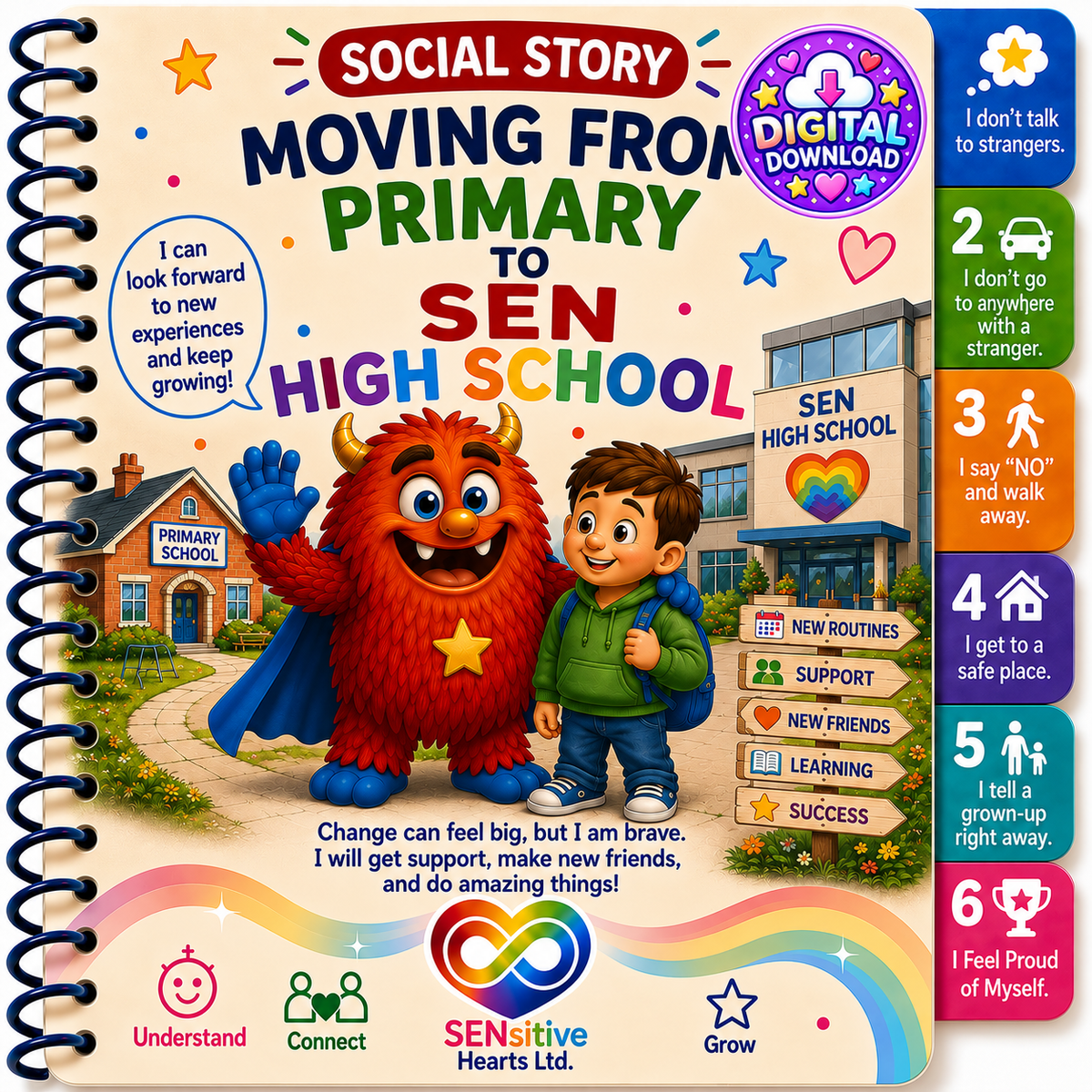 Moving From Primary To SEN High School | Digital Download | SENsitive Hearts Ltd