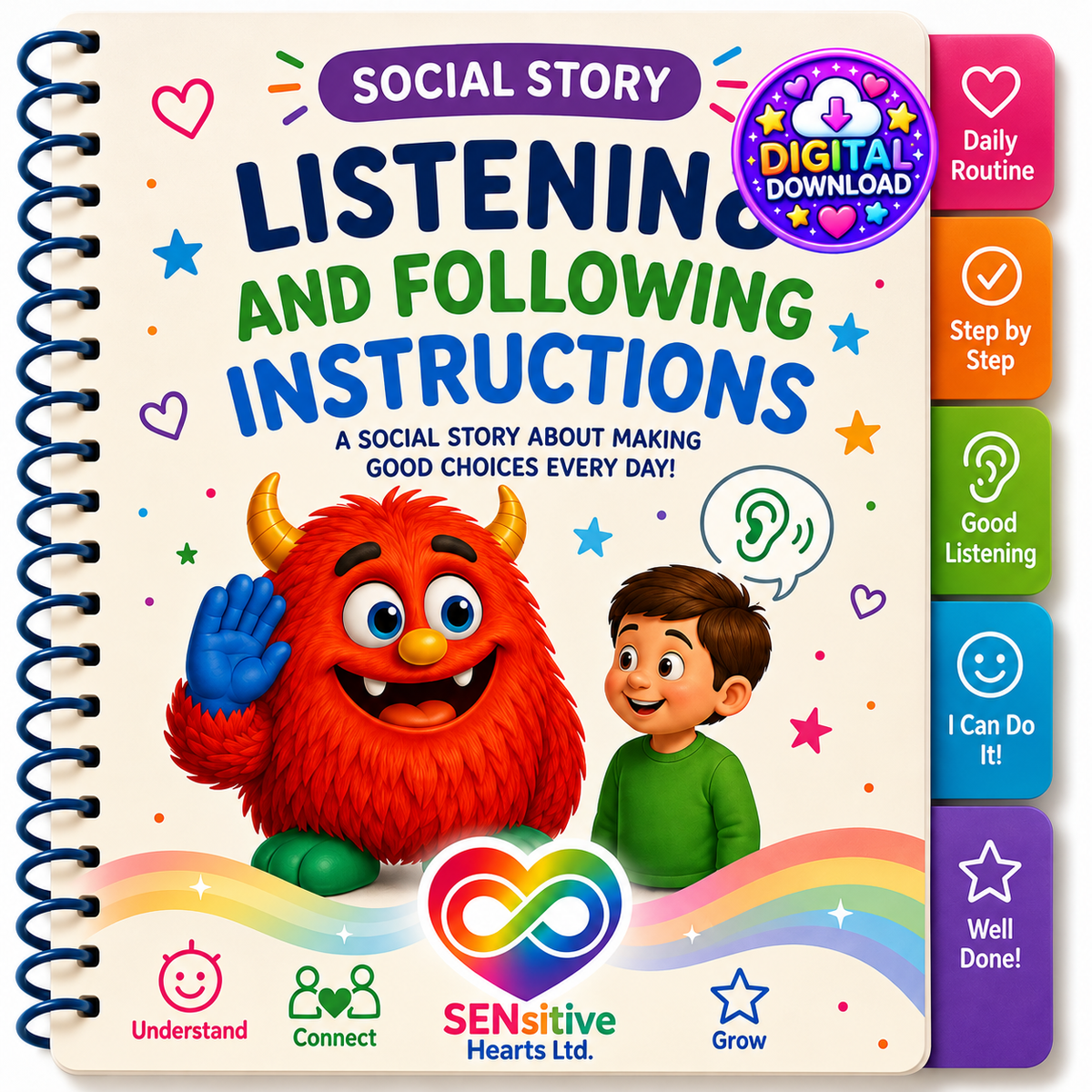 Getting Dressed Social Story | Digital Download | SENsitive Hearts Ltd