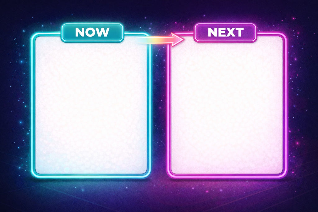 Neon3 Now And Next Board | Laminated A4 | SENsitive Hearts Ltd