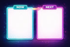Neon3 Now And Next Board | Laminated A4 | SENsitive Hearts Ltd