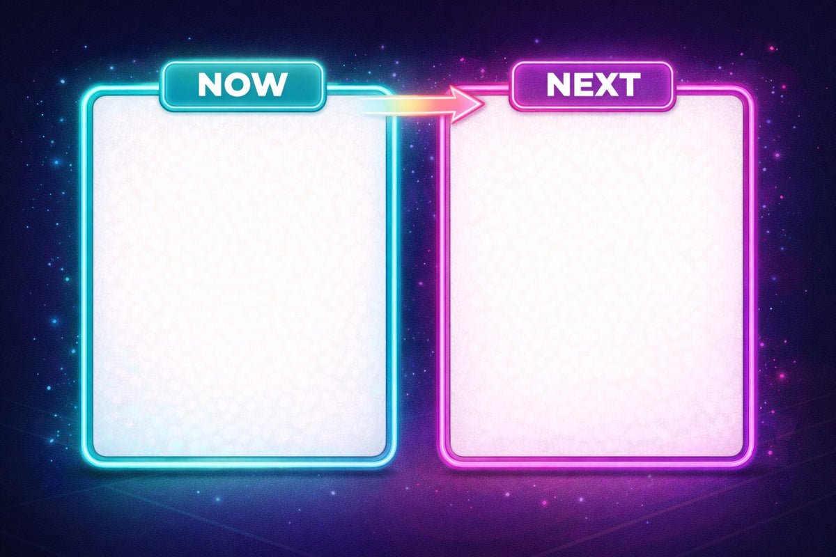 Neon3 Now And Next Board | Laminated A4 | SENsitive Hearts Ltd