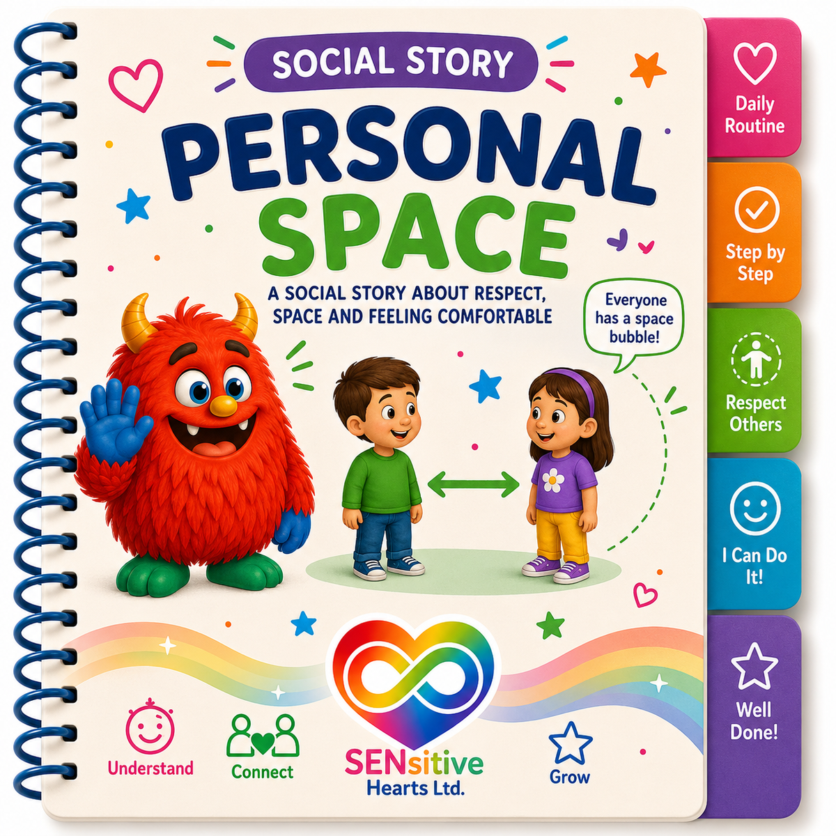 Personal Space Social Story | Digital Download| SENsitive Hearts Ltd