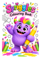 Spriggles Colouring Book | Handmade A4 | SENsitive Hearts Ltd