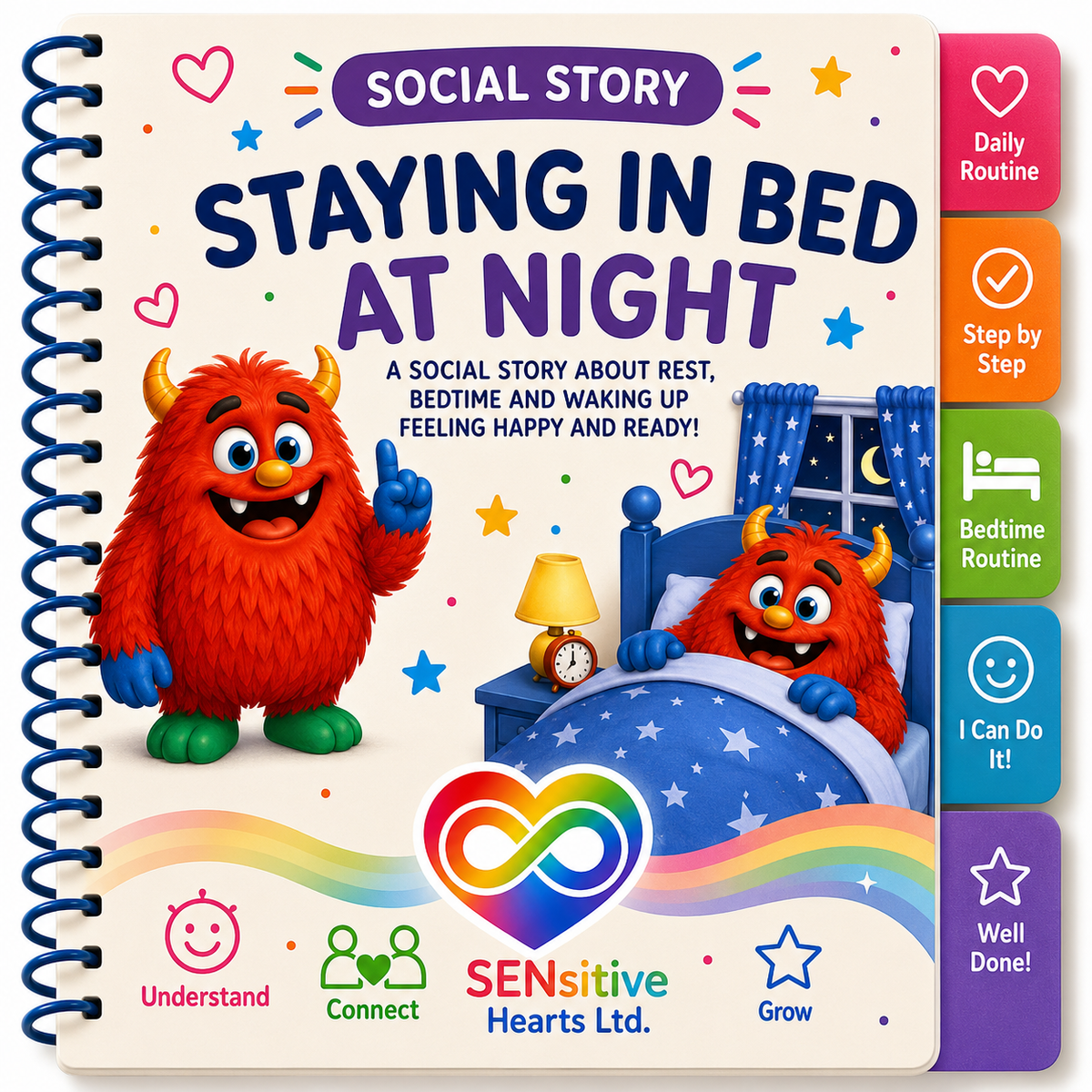 Staying In Bed At Night Social Social Story | Digital Download | SENsitive Hearts Ltd