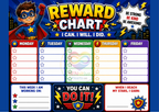 Super Boy Reward Chart | Laminated A4 | SENsitive Hearts Ltd