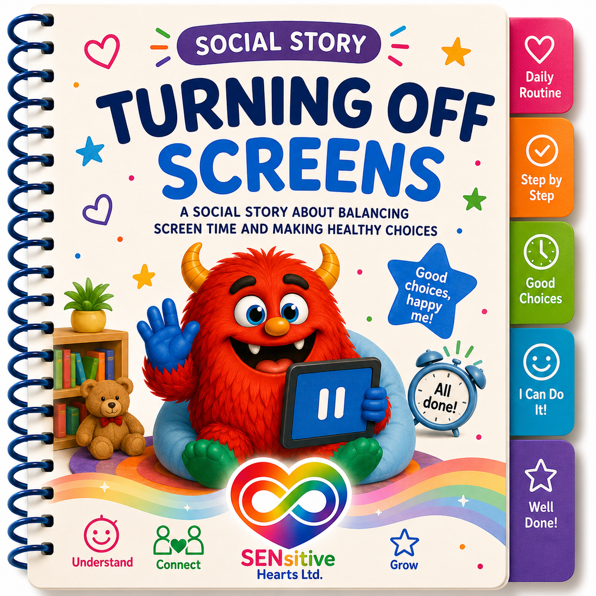 Turning Off Screens Social Story | Digital Download | SENsitive Hearts Ltd