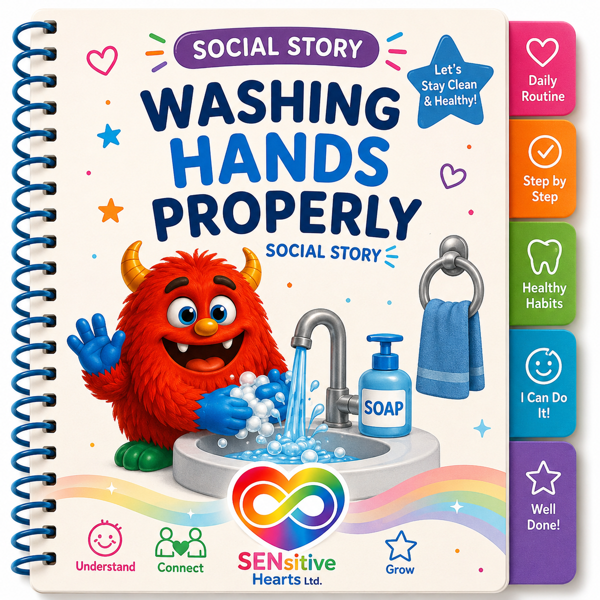 Washing Hands Properly Social Story | Digital Download | SENsitive Hearts Ltd