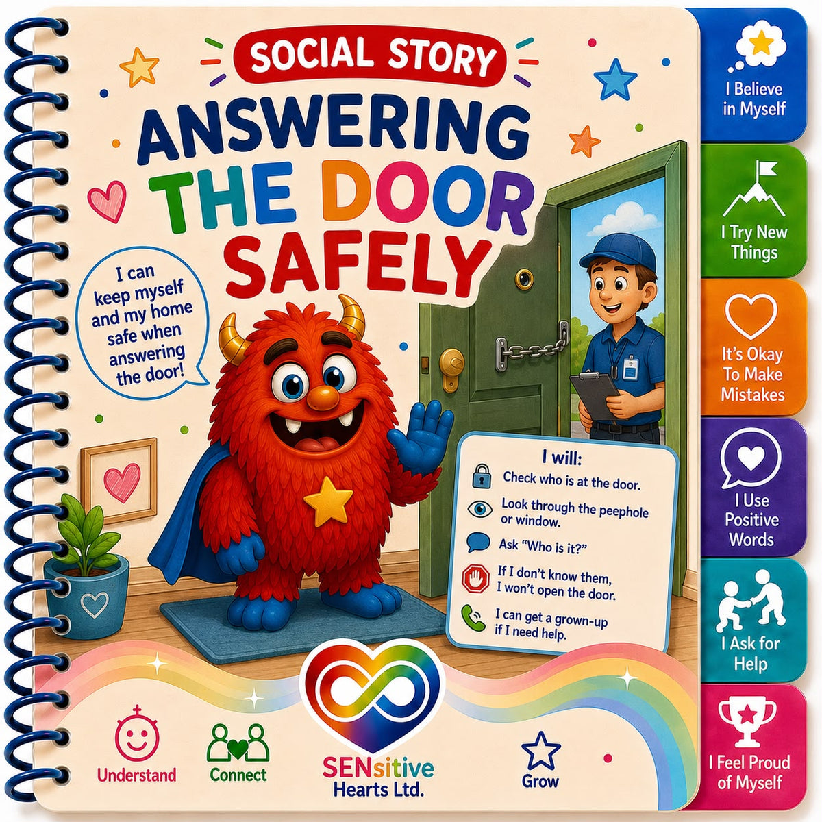 Answering The Door Safely Social Story | Digital Download | SENsitive Hearts Ltd