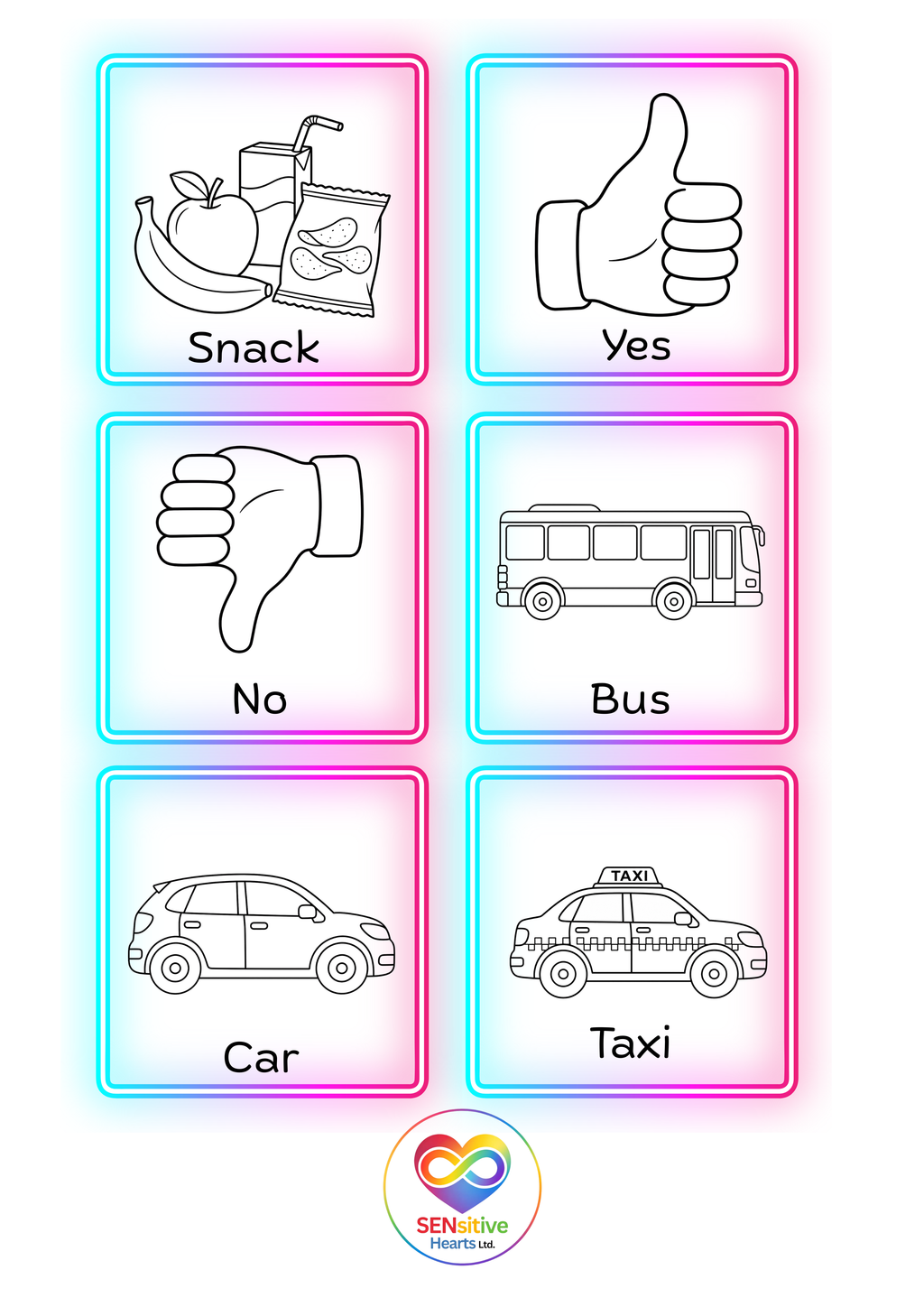Everyday Day Use Visuals | Digital Download | SENsitive Hearts Ltd