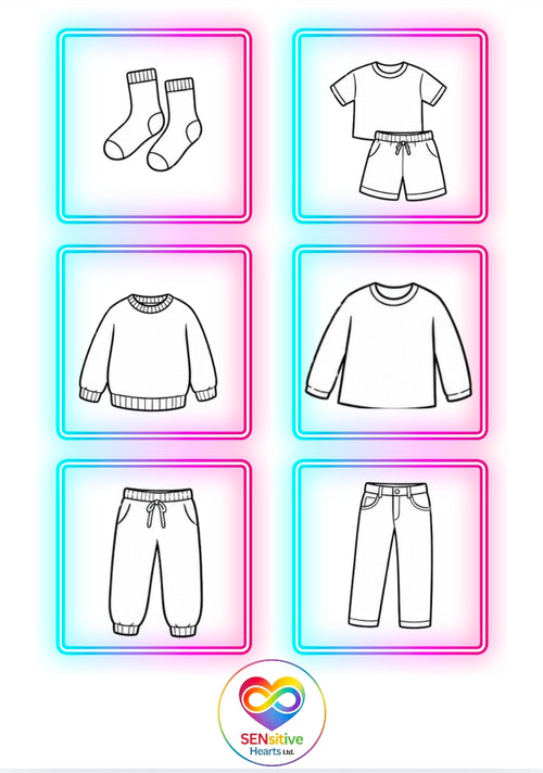 Boys Clothing Visuals | Digital Download | SENsitive Hearts Ltd