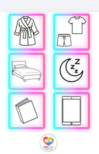 Bedtime Visuals | Laminated A4 | SENsitive Hearts Ltd