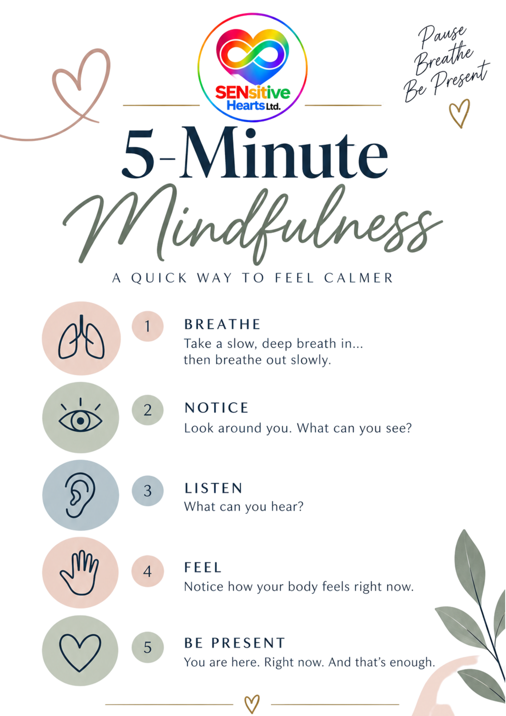 Adult Mindfulness Pack | Digital Download | SENsitive Hearts Ltd