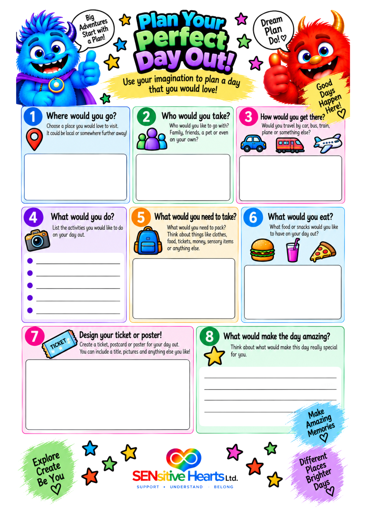 Boys Secondary School Activity Pack | Digital Download | SENsitive Hearts Ltd