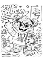 Ember Colouring Book | Digital Download | SENsitive Hearts Ltd