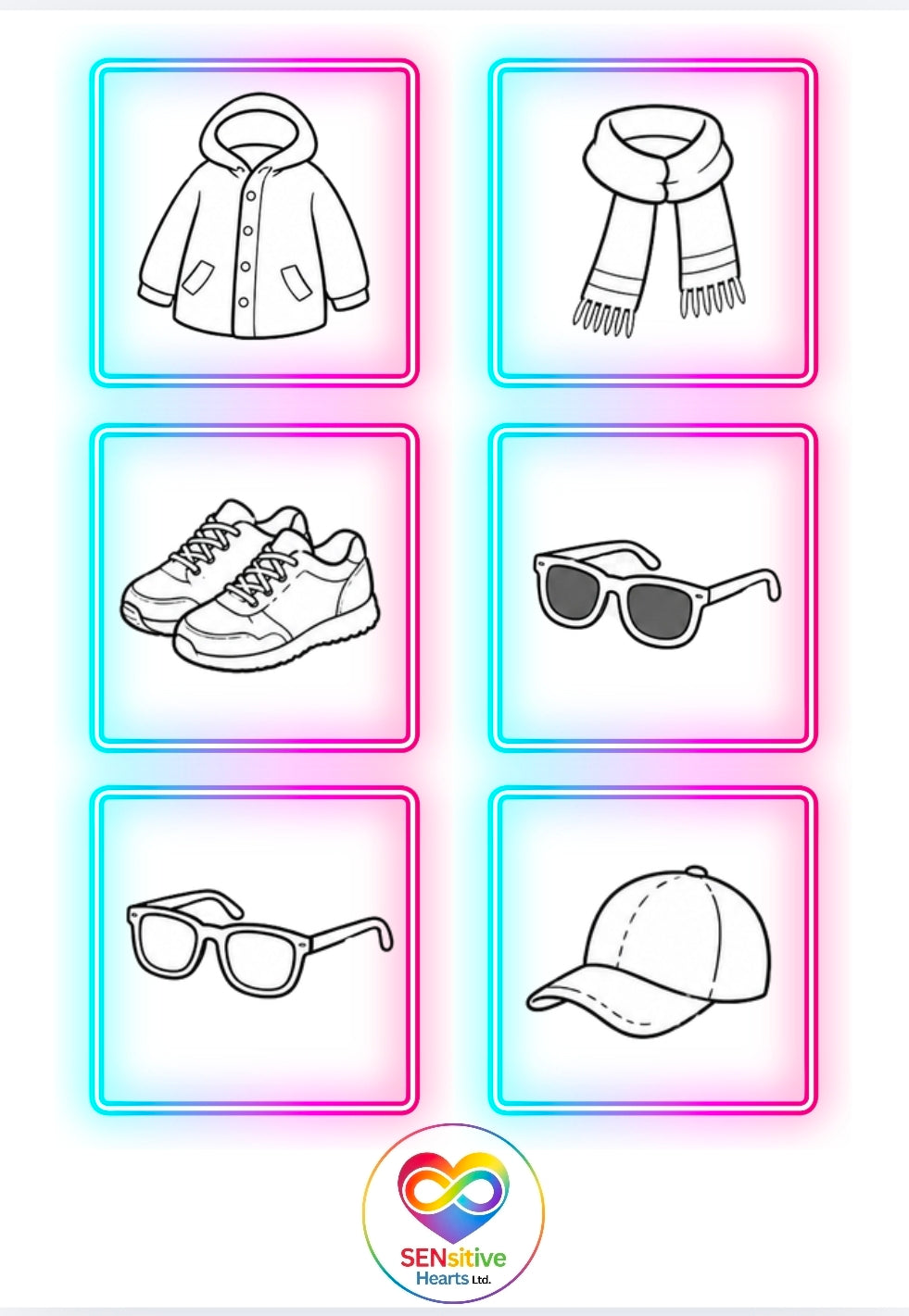Boys Clothing Visuals | Digital Download | SENsitive Hearts Ltd