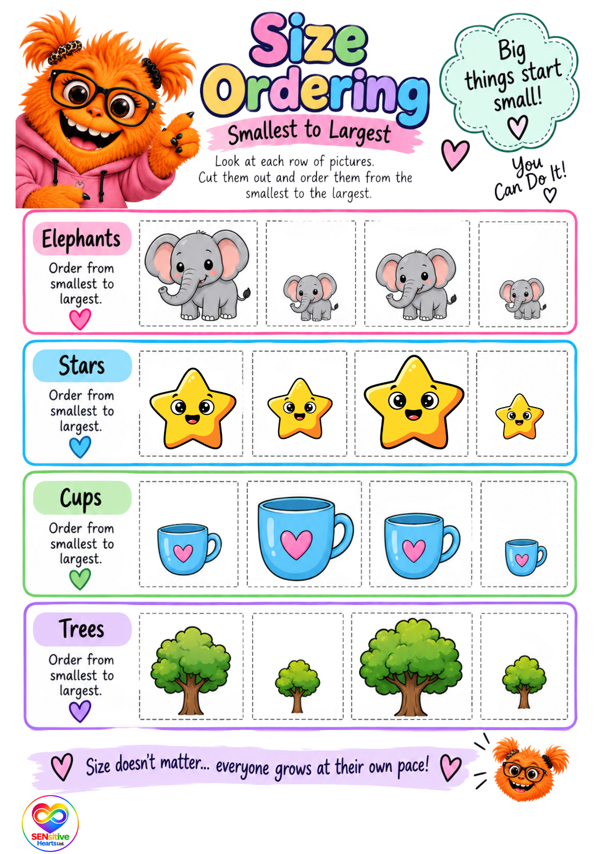 My Activity Pack-Primary | Partially Laminated A4 | SENsitive Hearts Ltd