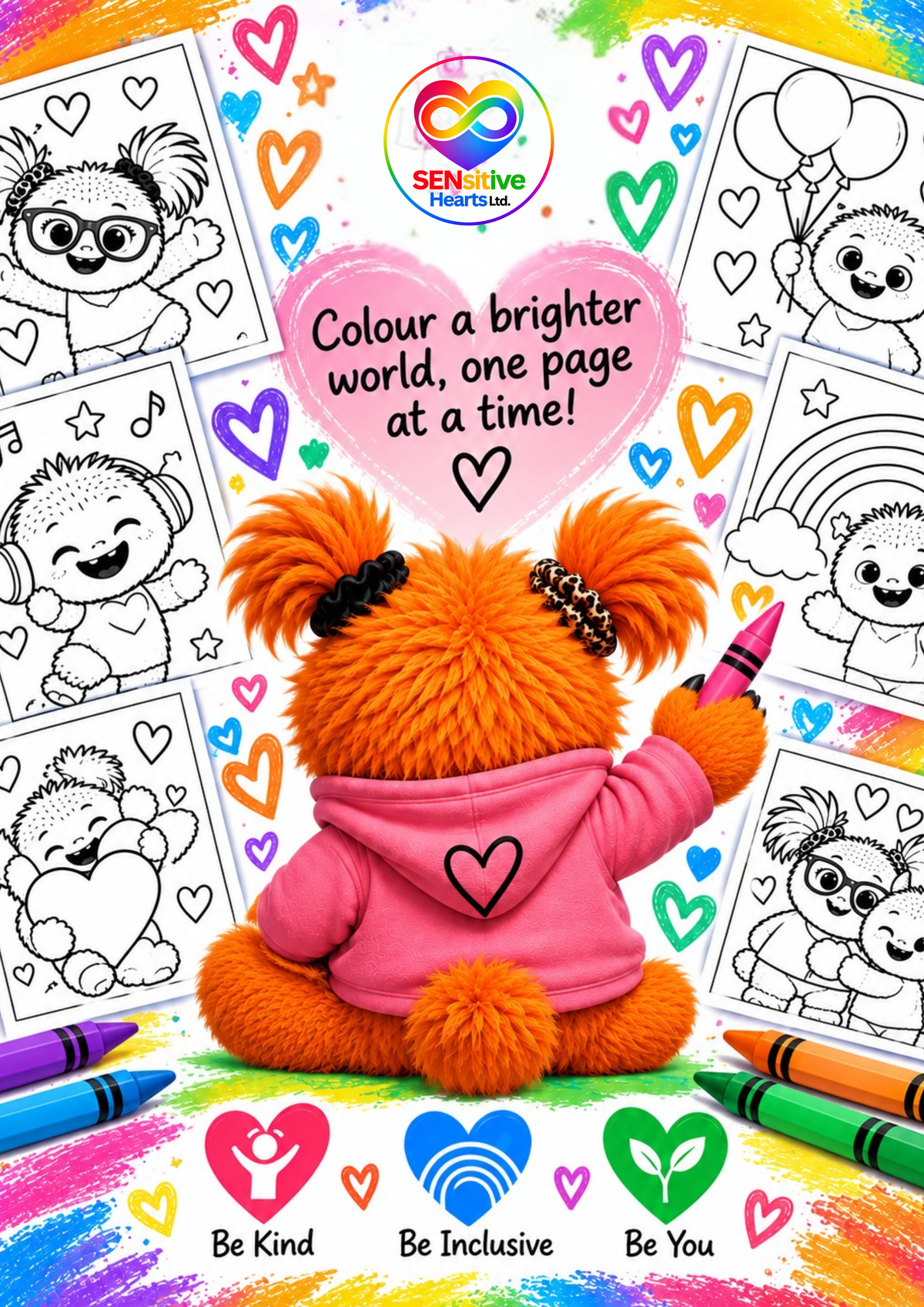 Ember Colouring Book | Digital Download | SENsitive Hearts Ltd